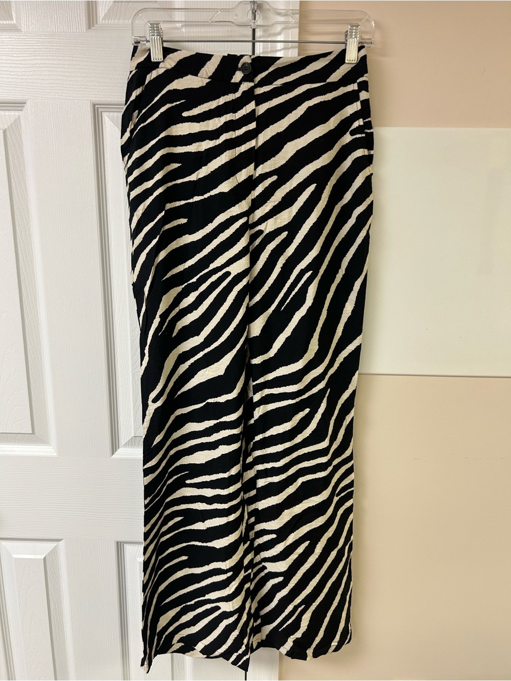 Sincerely Jules Zebra-Print Wide-Leg Pants
